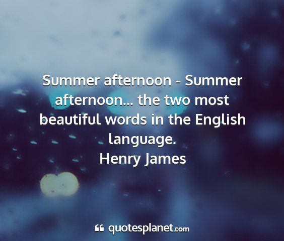 Henry james - summer afternoon - summer afternoon... the two...