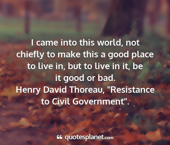 Henry david thoreau, 